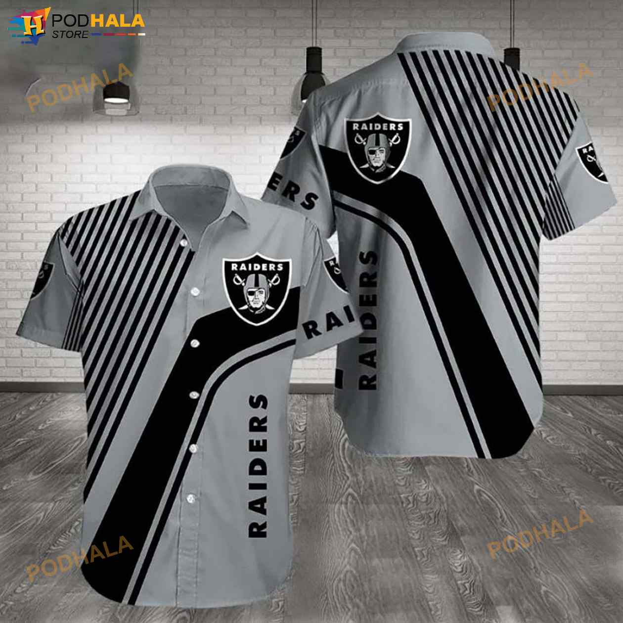 Las Vegas Raiders 3D Funny Hawaiian Shirt Las Vegas Raiders 3D Funny Hawaiian Shirt