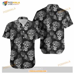 Las Vegas Raiders Mystery Skull And Flower Hawaii Shirt Summers