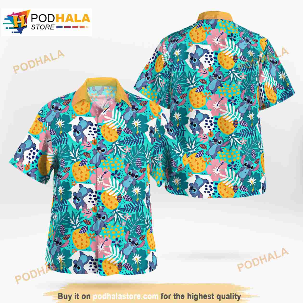 Lilo Stitch Tropical Beach 3D Funny Hawaiian Shirt Lilo Stitch Tropical Beach 3D Funny Hawaiian Shirt
