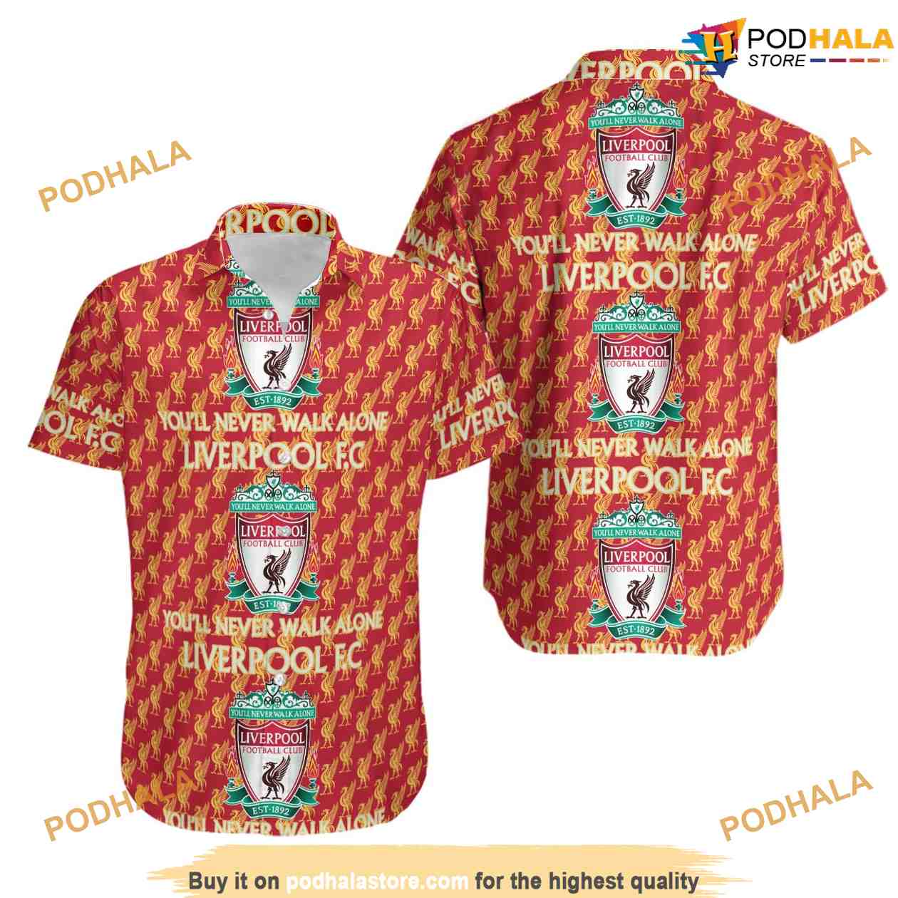 Liverpool F.C. Fans Commemorative 3D Funny Hawaiian Shirt Liverpool F.C. Fans Commemorative 3D Funny Hawaiian Shirt