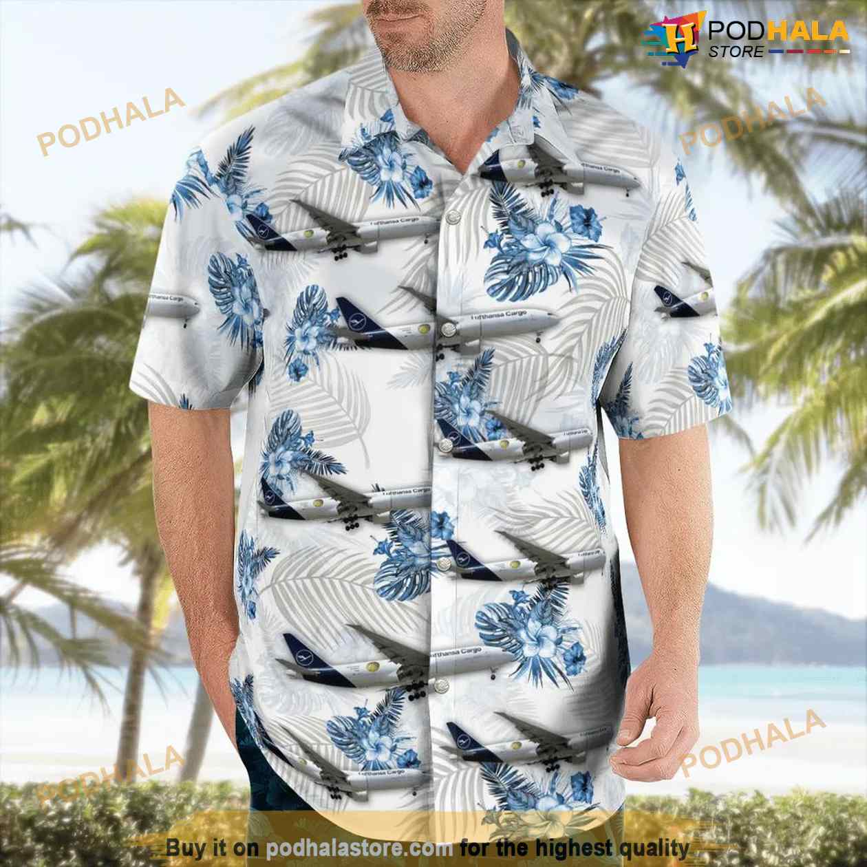 Lufthansa Cargo Boeing 777-fbt Hawaiian Shirt For Men And Women Lufthansa Cargo Boeing 777-fbt Hawaiian Shirt For Men And Women