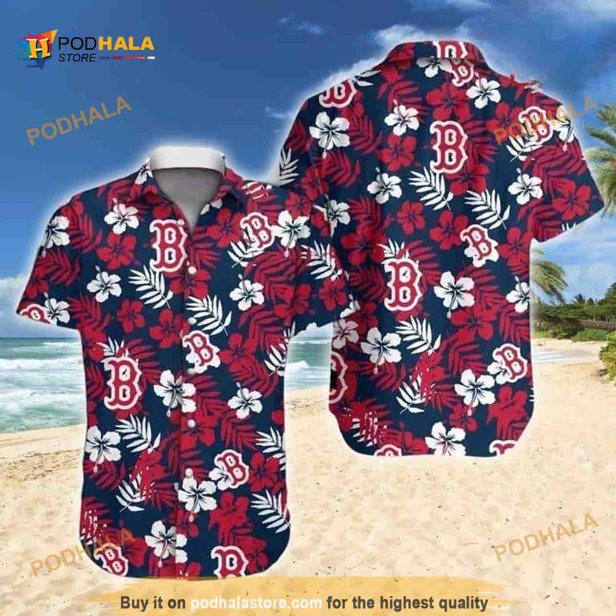 MLB Boston Red Sox MLB Hawaiian Shirt MLB Boston Red Sox MLB Hawaiian Shirt
