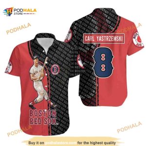 MLB Carl Yastrzemski 8 Boston Red Sox MLB Hawaiian Shirt