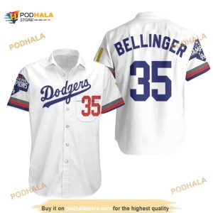 MLB Los Angeles Dodgers Bellinger 35 Hawaiian Shirt