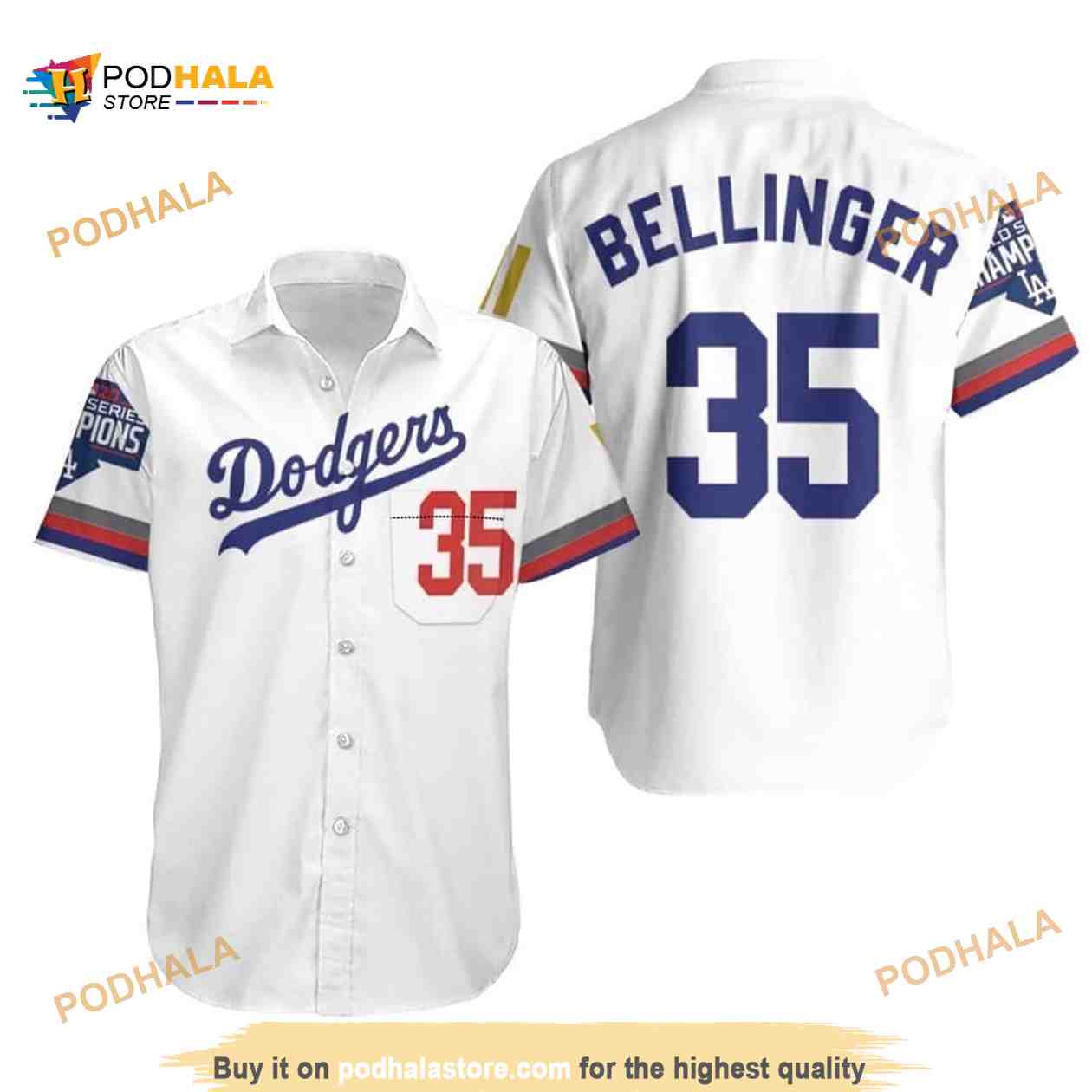 MLB Los Angeles Dodgers Bellinger 35 Hawaiian Shirt MLB Los Angeles Dodgers Bellinger 35 Hawaiian Shirt