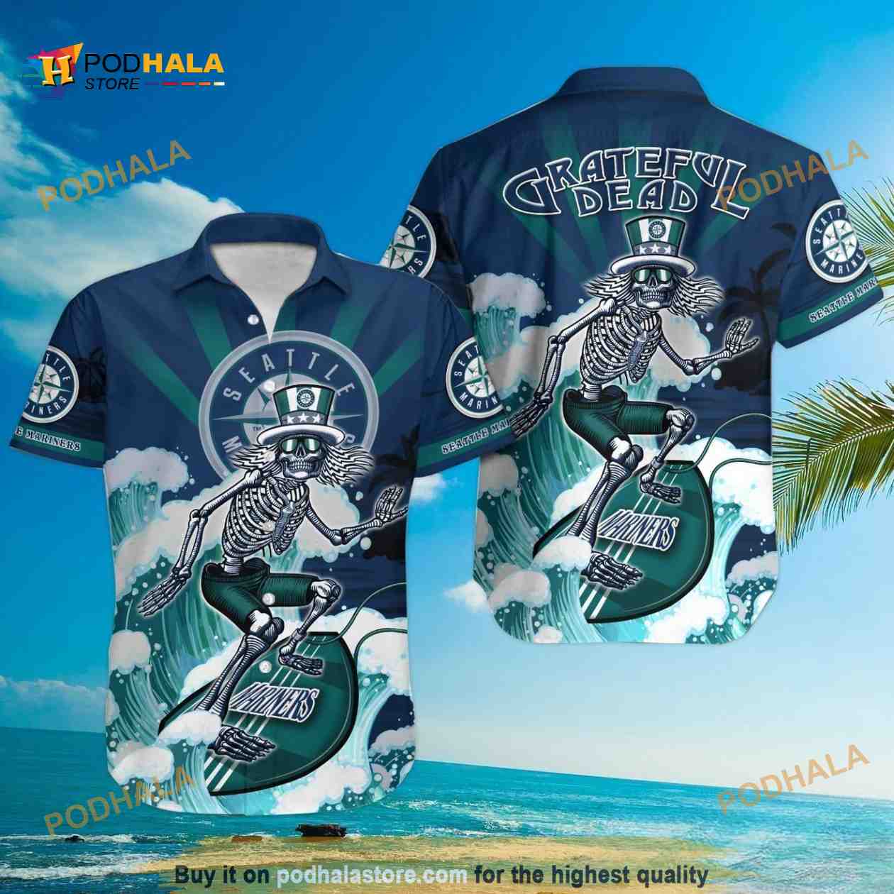 MLB Seattle Mariners MLB Hawaiian Shirt MLB Seattle Mariners MLB Hawaiian Shirt