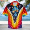 Magic Mushroom Trippy Hippie Tie Dye 3D Funny Hawaiian Shirt