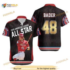 Major League Baseball St. Louis Cardinals Hawaiian Shirt 48 Harrison Bader