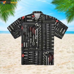Mechanic Tool Box 3D Funny Hawaiian Shirt