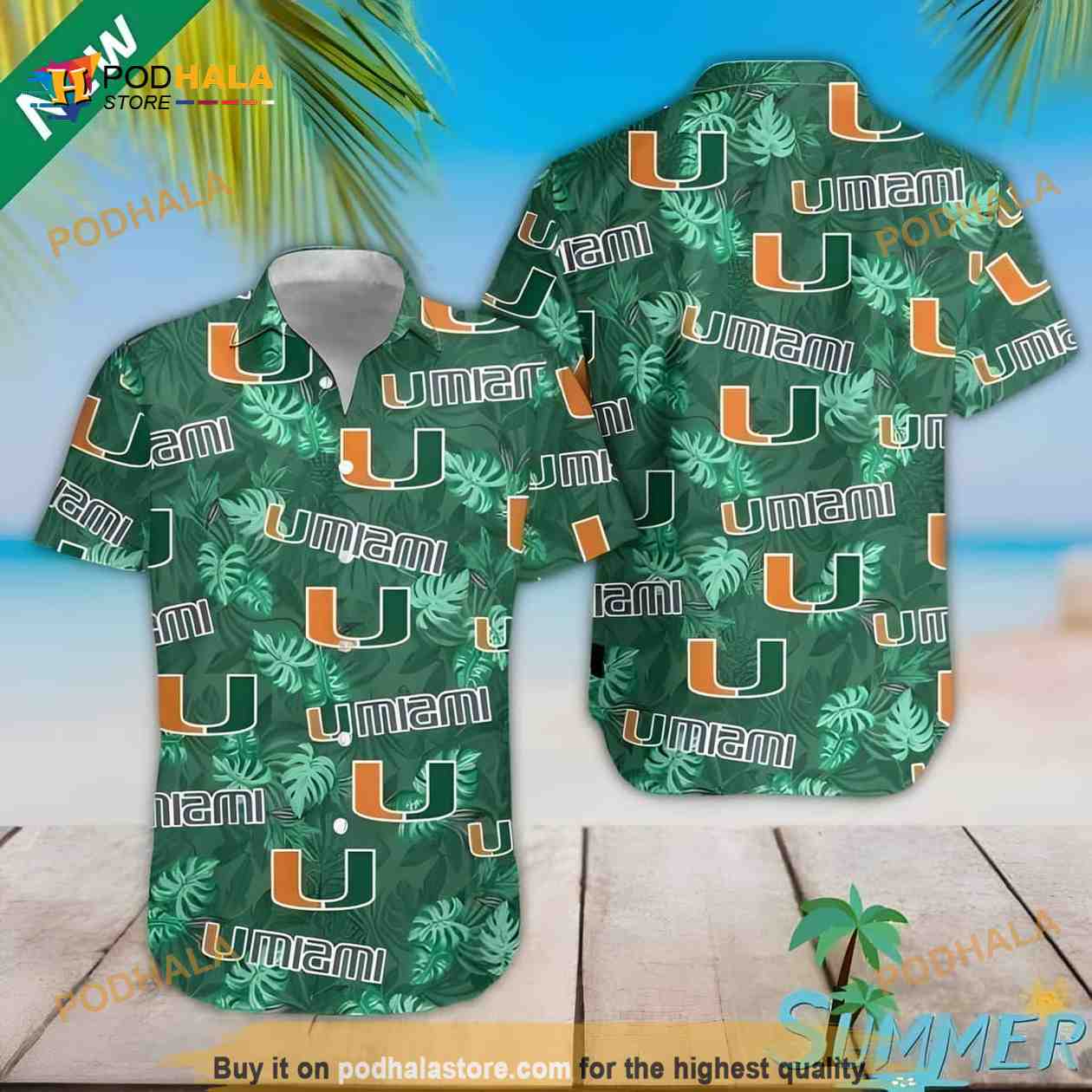 Miami Hurricanes Funny Hawaiian Shirt Miami Hurricanes Funny Hawaiian Shirt