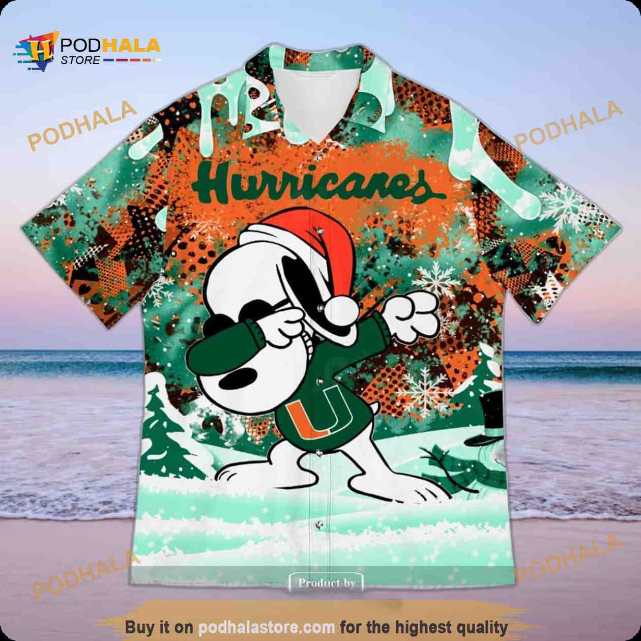 Miami Hurricanes Funny Hawaiian Shirt Miami Hurricanes Funny Hawaiian Shirt
