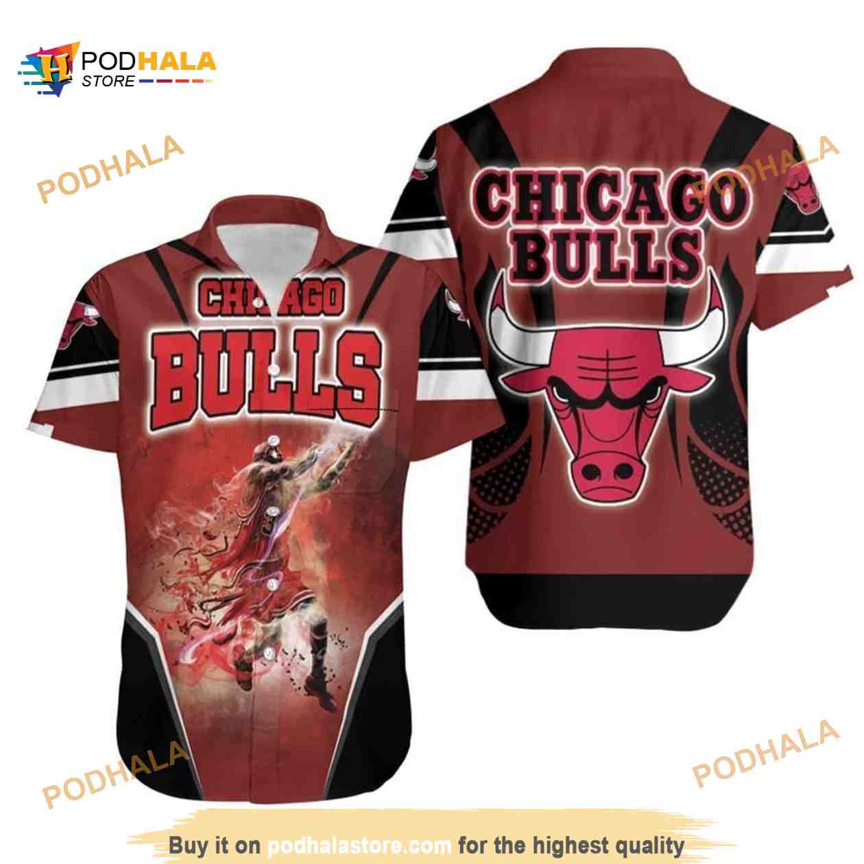 Michael Jordan Chicago Bulls Funny Hawaiian Shirt Michael Jordan Chicago Bulls Funny Hawaiian Shirt