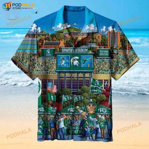 Michigan State Spartans 3D Funny Hawaiian Shirt