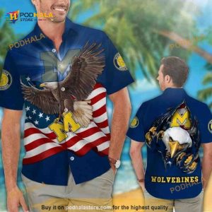 Michigan Wolverines Funny Hawaiian Shirt