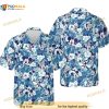 Mickey Mouse Floral Summer Button Vacation Blue Funny Hawaiian Shirt