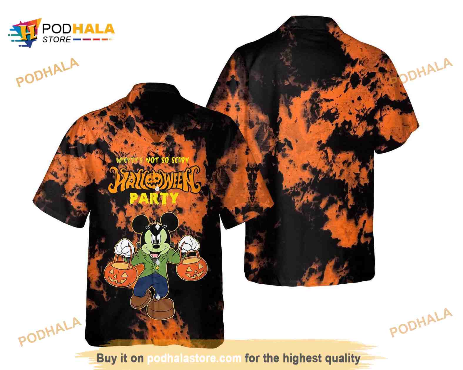 Mickey Mouse Halloween Costume Hawaiian Shirt Mickey Mouse Halloween Costume Hawaiian Shirt
