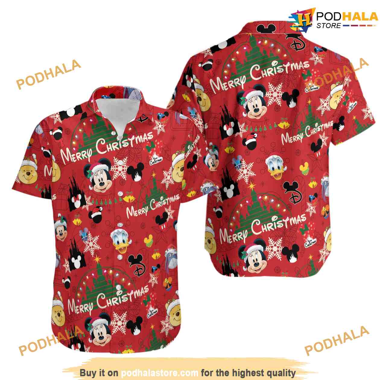 Mickey Mouse Movies Disney Merry Christmas Hawaiian Shirt Mickey Mouse Movies Disney Merry Christmas Hawaiian Shirt