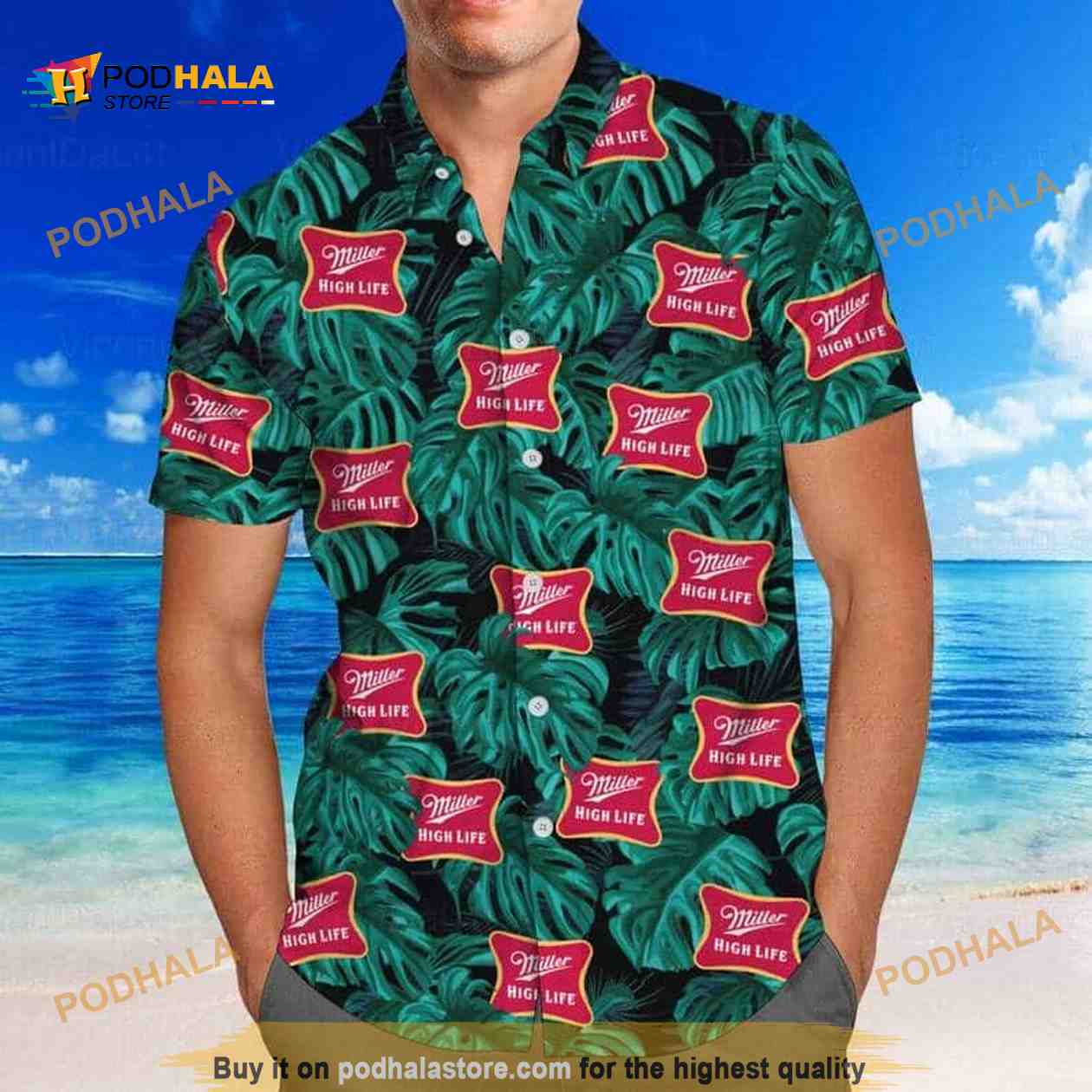 Miller High Life Funny Hawaiian Shirt Miller High Life Funny Hawaiian Shirt