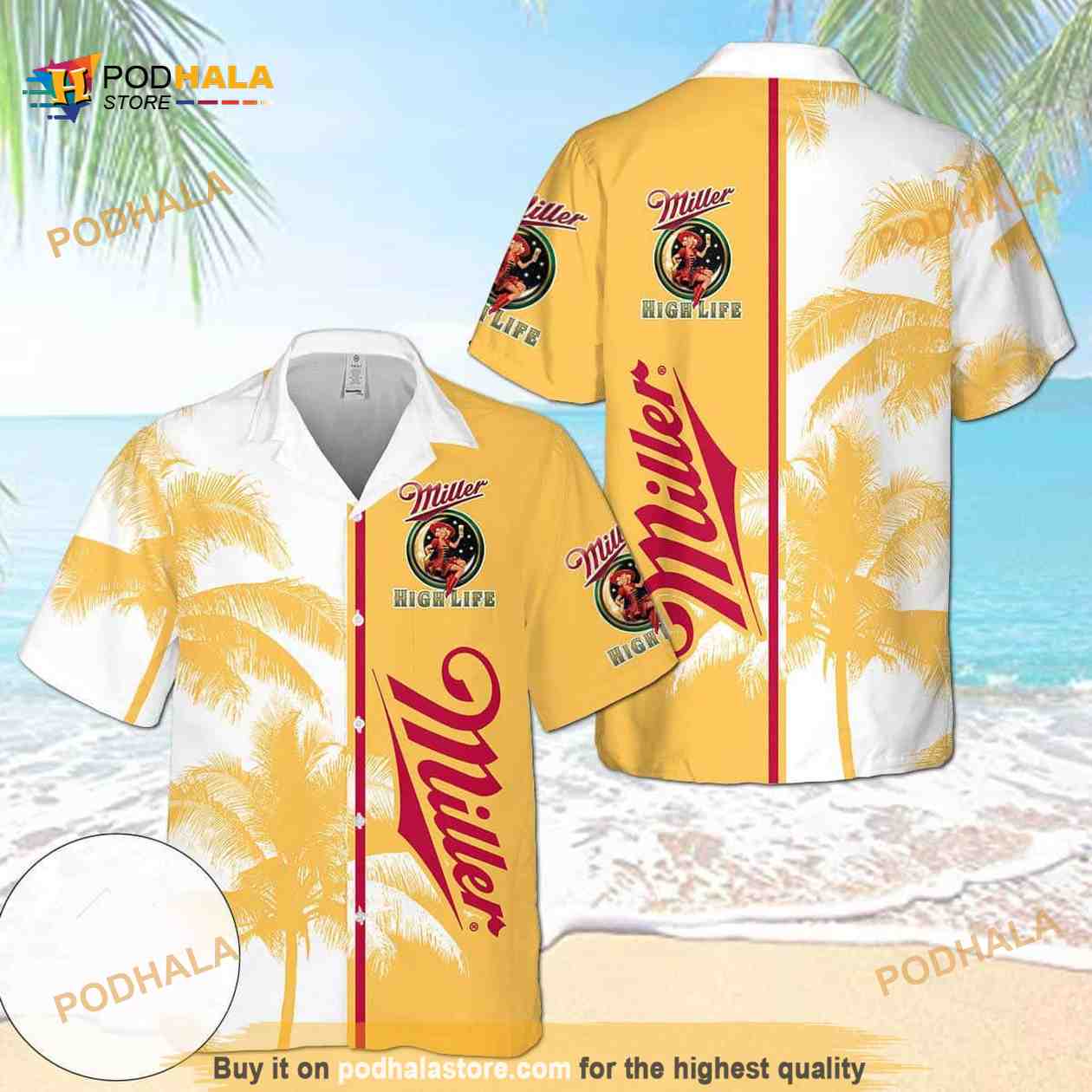 Miller High Life Funny Hawaiian Shirt Miller High Life Funny Hawaiian Shirt