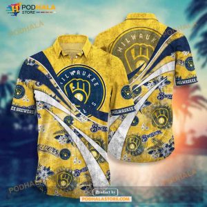 Milwaukee Brewers Symbol Old Vintage Funny Hawaiian Shirt