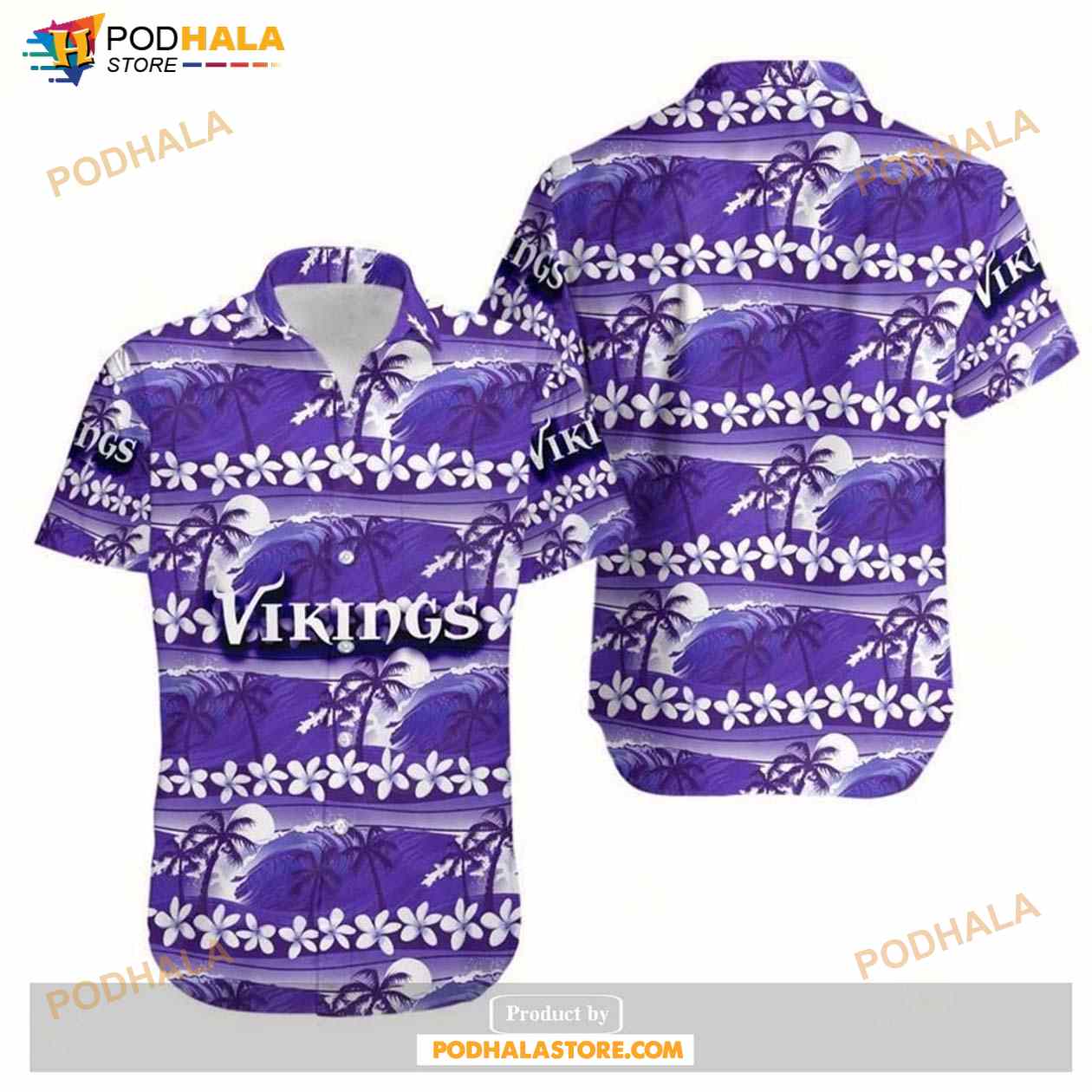 Minnesota Vikings Coconut Trees NFL Gift For Fan Hawaii Shirt Minnesota Vikings Coconut Trees NFL Gift For Fan Hawaii Shirt