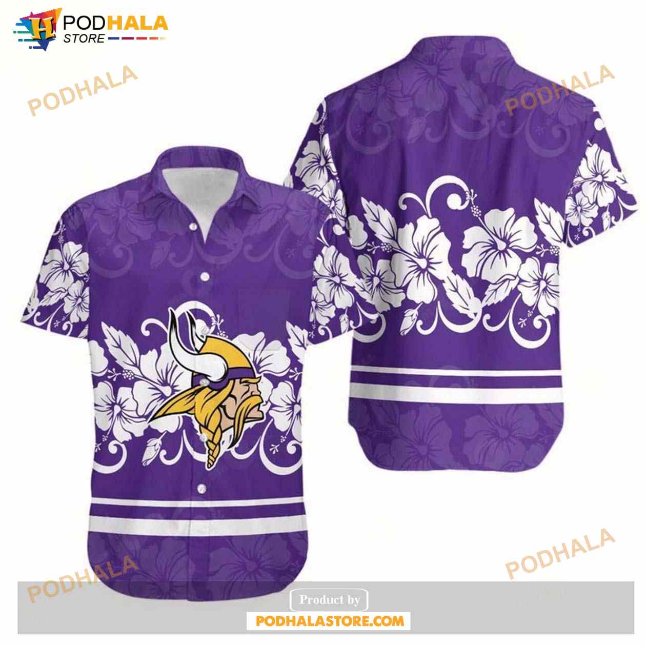 Minnesota Vikings Hibiscus Flowers Hawaii Shirt Summer Collections Minnesota Vikings Hibiscus Flowers Hawaii Shirt Summer Collections
