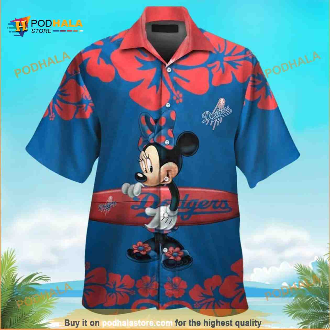 Minnie Mouse Los Angeles Dodgers Hawaiian Shirt Minnie Mouse Los Angeles Dodgers Hawaiian Shirt
