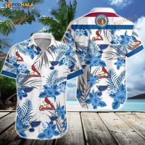 Missouri Sports Cardinals Blues 3D Funny Hawaiian Shirt