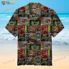 Monster Truck Pattern 3D Funny Hawaiian Shirt