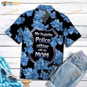 Mother’s Day Proud Police Mom Cool Design Aloha 3D Funny Hawaiian Shirt