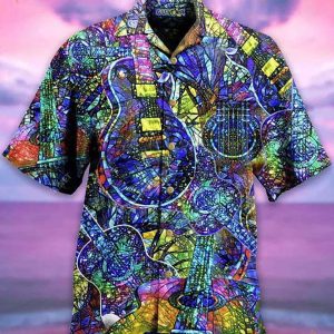 Music Guitar Love Life 3D Funny Hawaiian Shirt
