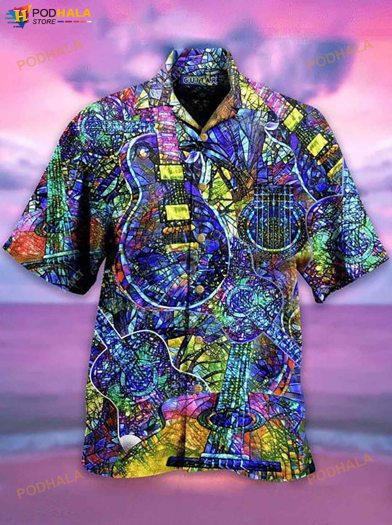 Music Guitar Love Life 3D Funny Hawaiian Shirt Music Guitar Love Life 3D Funny Hawaiian Shirt