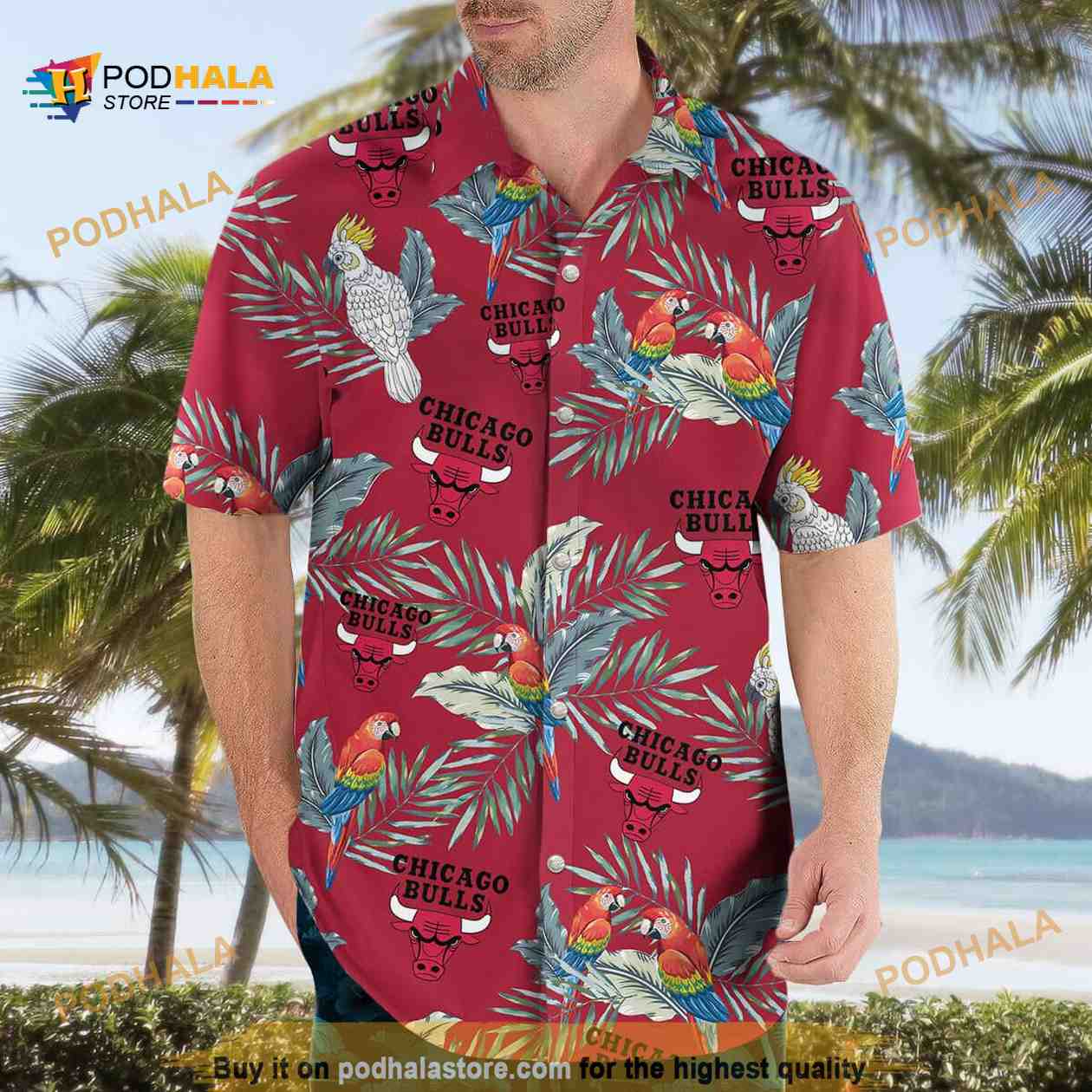 NBA Chicago Bulls Hawaiian Shirt Birthday Gift For Beach Lovers NBA Chicago Bulls Hawaiian Shirt Birthday Gift For Beach Lovers