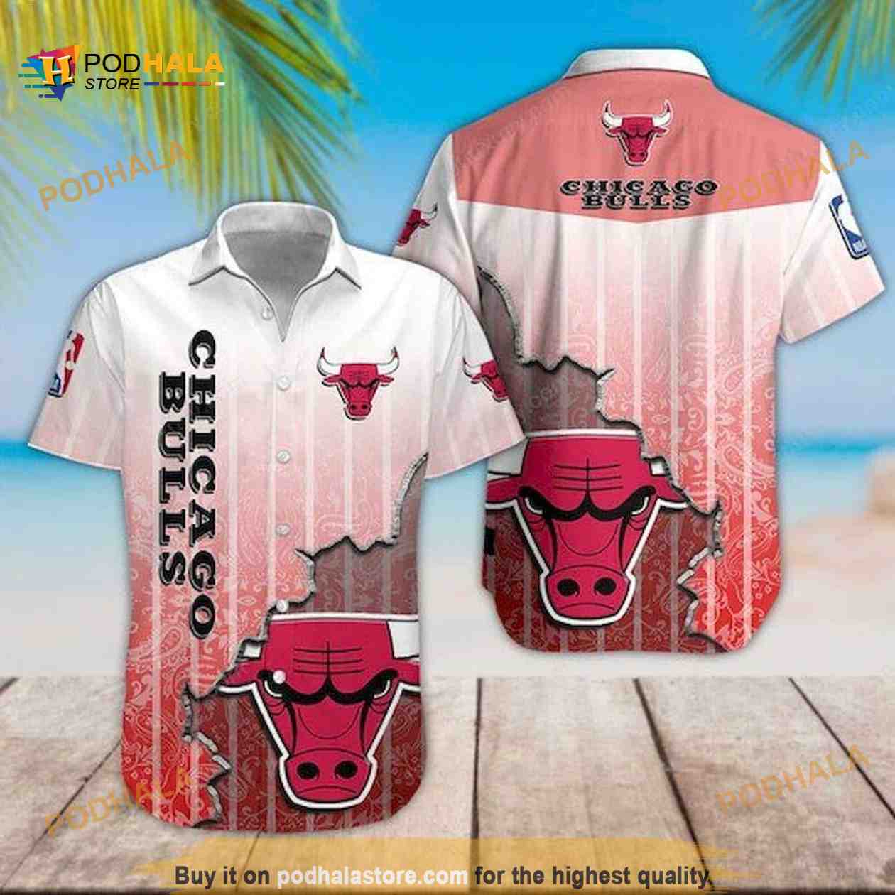NBA Chicago Bulls Hawaiian Shirt For Basketball Fans NBA Chicago Bulls Hawaiian Shirt For Basketball Fans