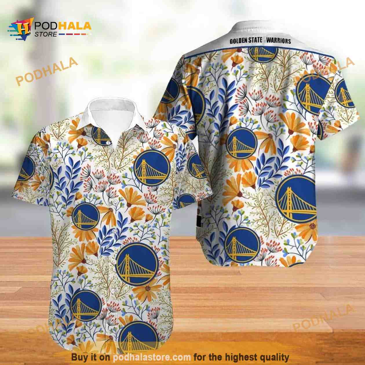 NBA Golden State Warriors Hawaiian Shirt Beach Lovers Gift NBA Golden State Warriors Hawaiian Shirt Beach Lovers Gift