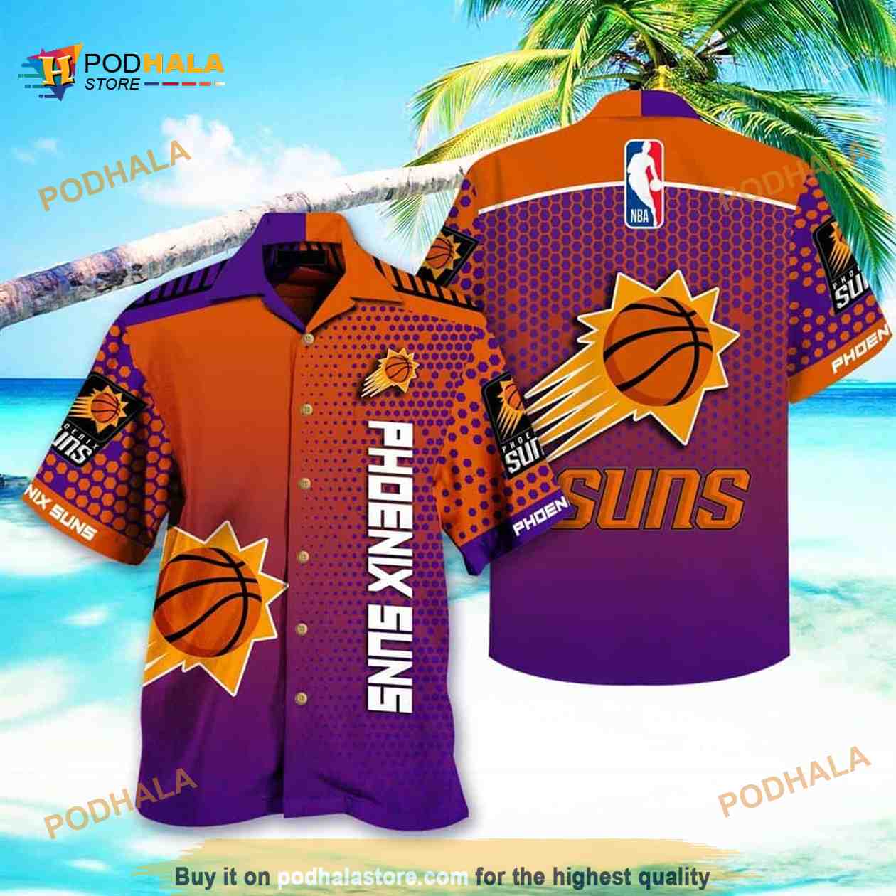 NBA Phoenix Suns Hawaiian Shirt Beach Lovers Gift NBA Phoenix Suns Hawaiian Shirt Beach Lovers Gift