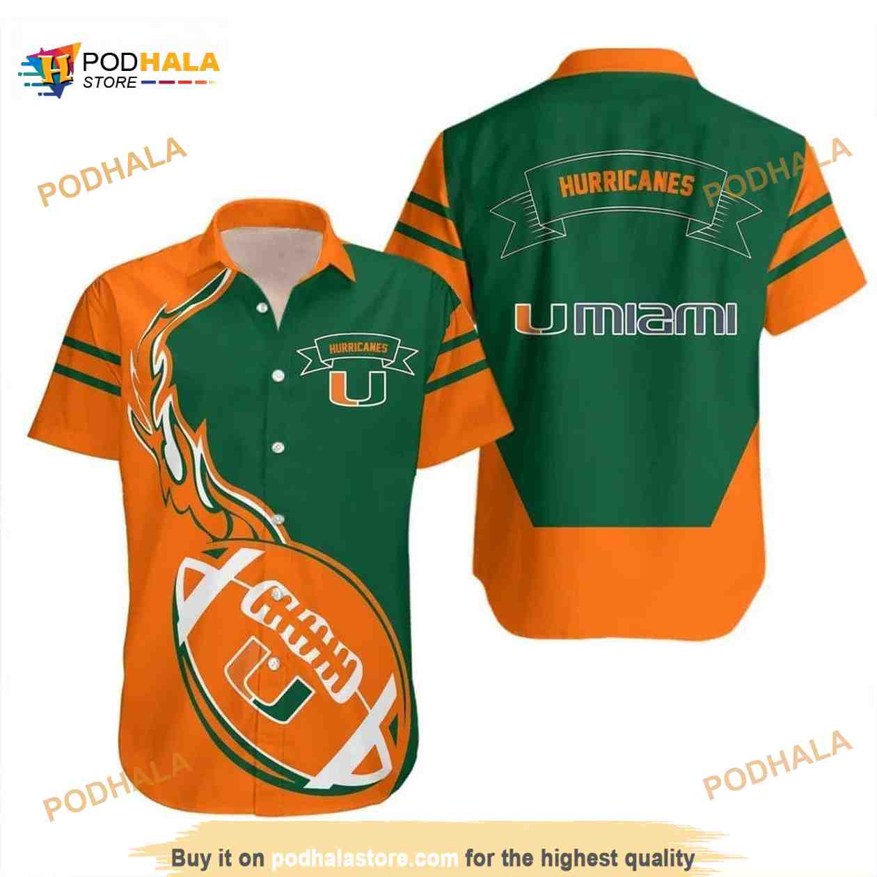 NCAA Miami Hurricanes Hawaiian Shirt Gift For College Football Fans NCAA Miami Hurricanes Hawaiian Shirt Gift For College Football Fans