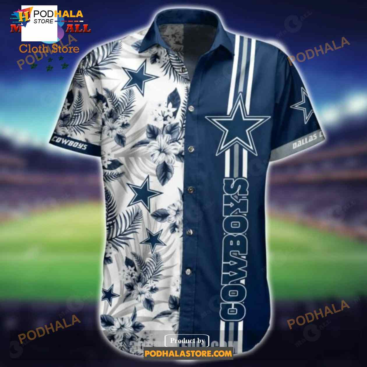 NFL Dallas Cowboys Funny Hawaiian Shirt Shorts Summer Trending NFL Dallas Cowboys Funny Hawaiian Shirt Shorts Summer Trending