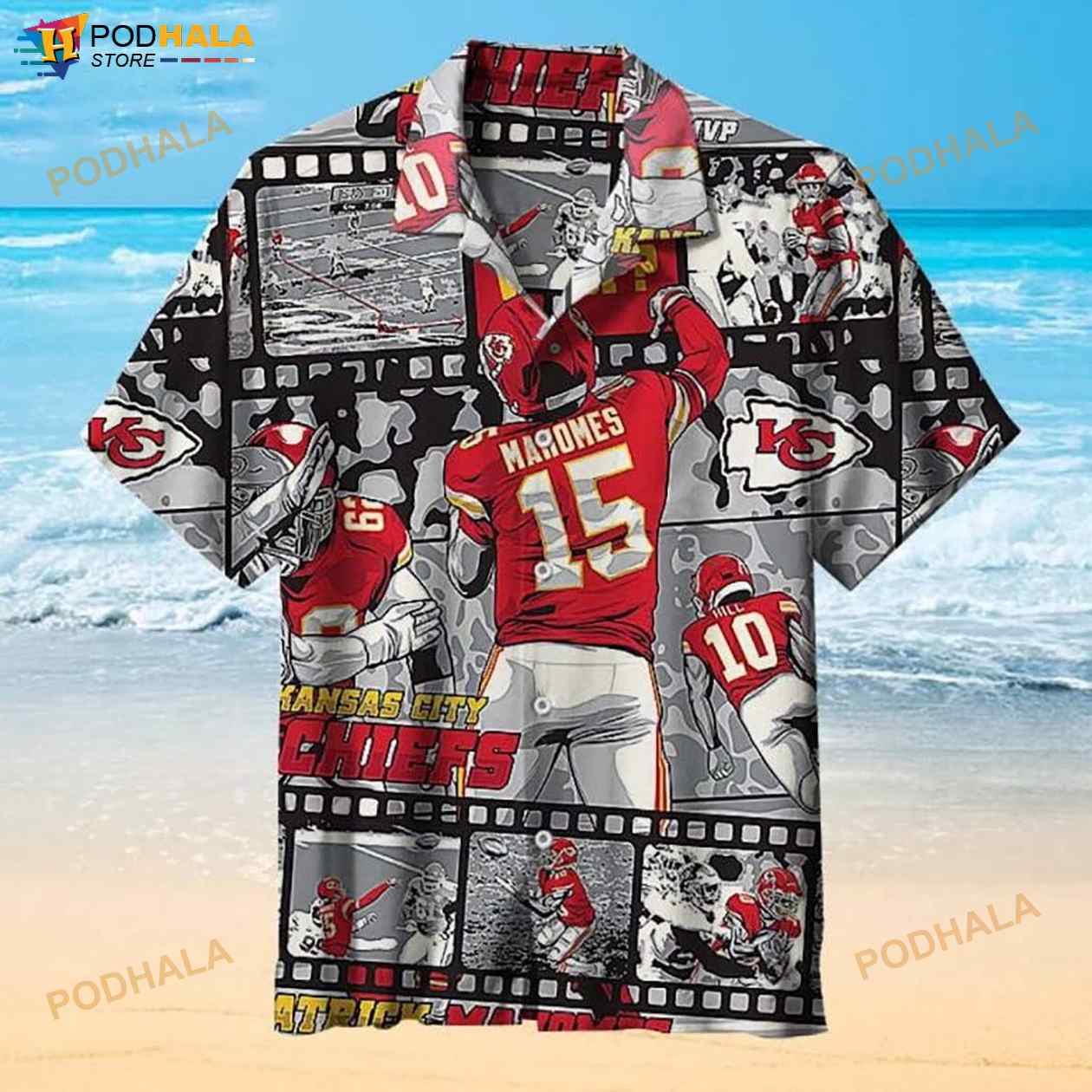 NFL Kansas City Chiefs 3D Funny Hawaiian Shirt NFL Kansas City Chiefs 3D Funny Hawaiian Shirt