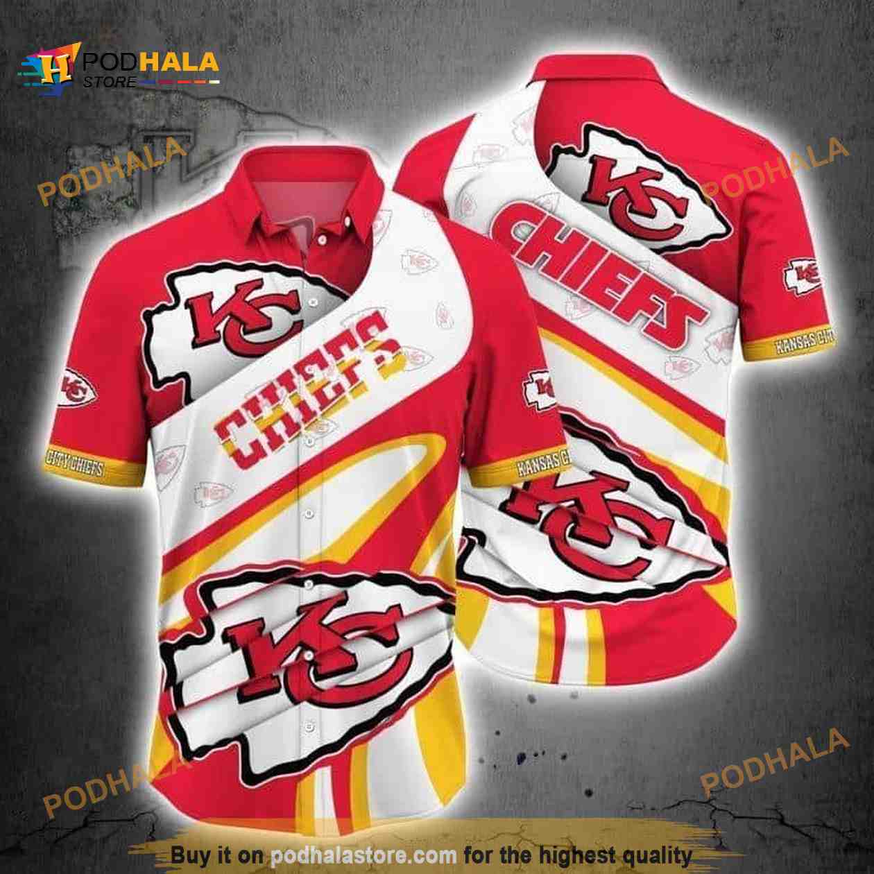 NFL Kansas City Chiefs Hawaiian Shirt Gift For Football Fans NFL Kansas City Chiefs Hawaiian Shirt Gift For Football Fans