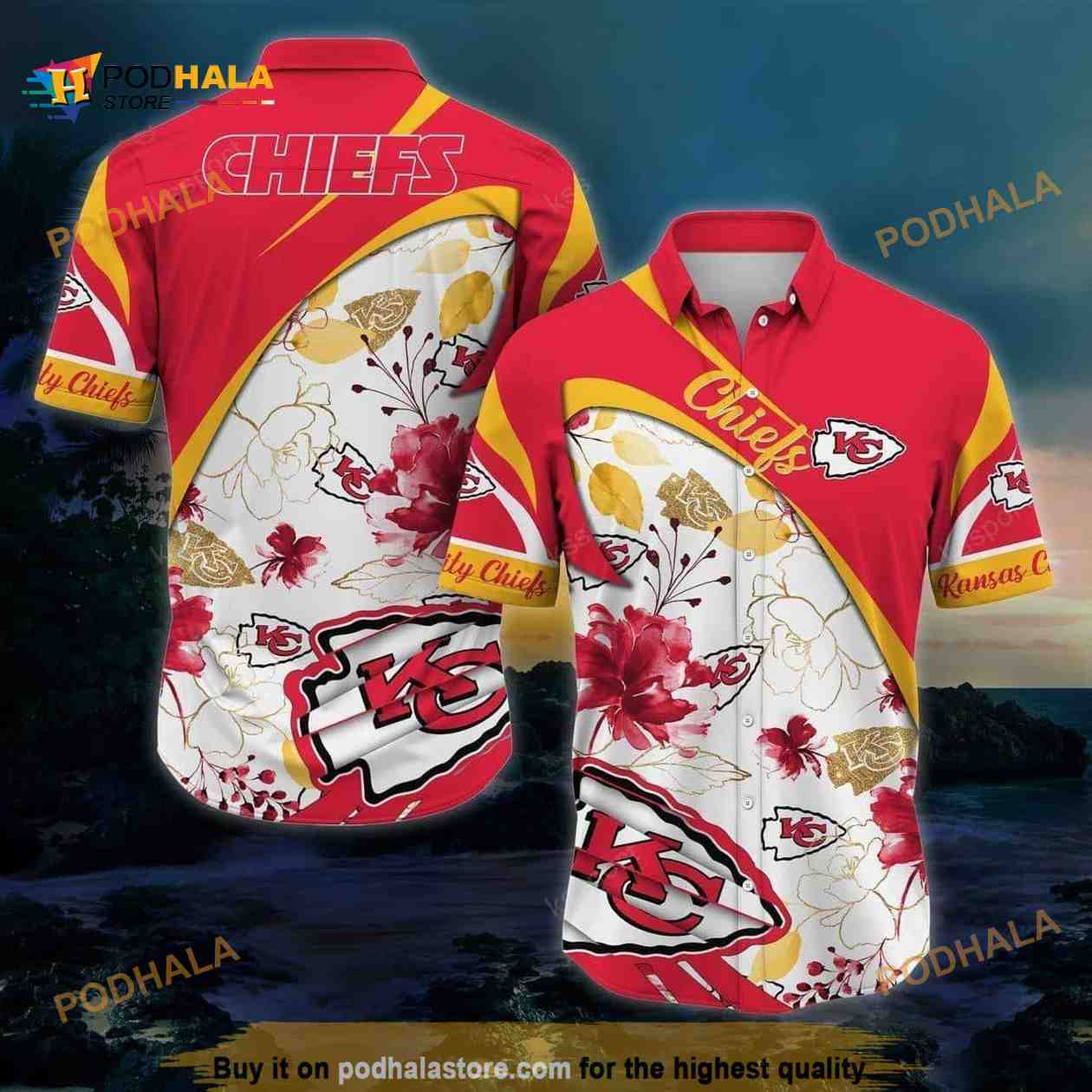 NFL Kansas City Chiefs Hawaiian Shirt Summer Gift For Friend NFL Kansas City Chiefs Hawaiian Shirt Summer Gift For Friend