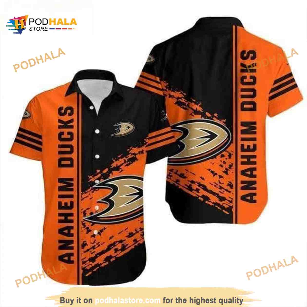 NHL Anaheim Ducks Hawaiian Shirt Hockey Fan Gift NHL Anaheim Ducks Hawaiian Shirt Hockey Fan Gift