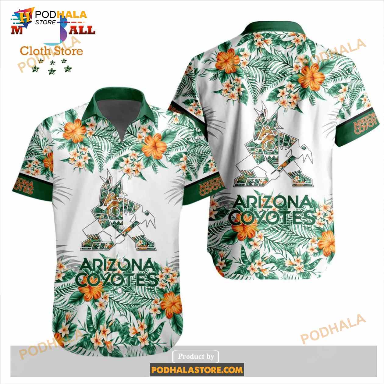 NHL Arizona Coyotes Flowers Trending Style Special Design Button Funny Hawaiian Shirt NHL Arizona Coyotes Flowers Trending Style Special Design Button Funny Hawaiian Shirt