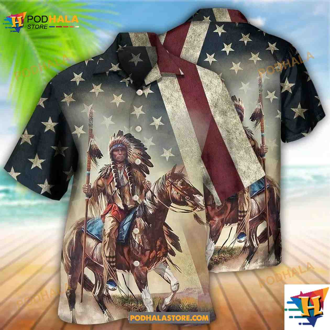 Native Horses Protect Place America Hawaiian Shirt Native Horses Protect Place America Hawaiian Shirt
