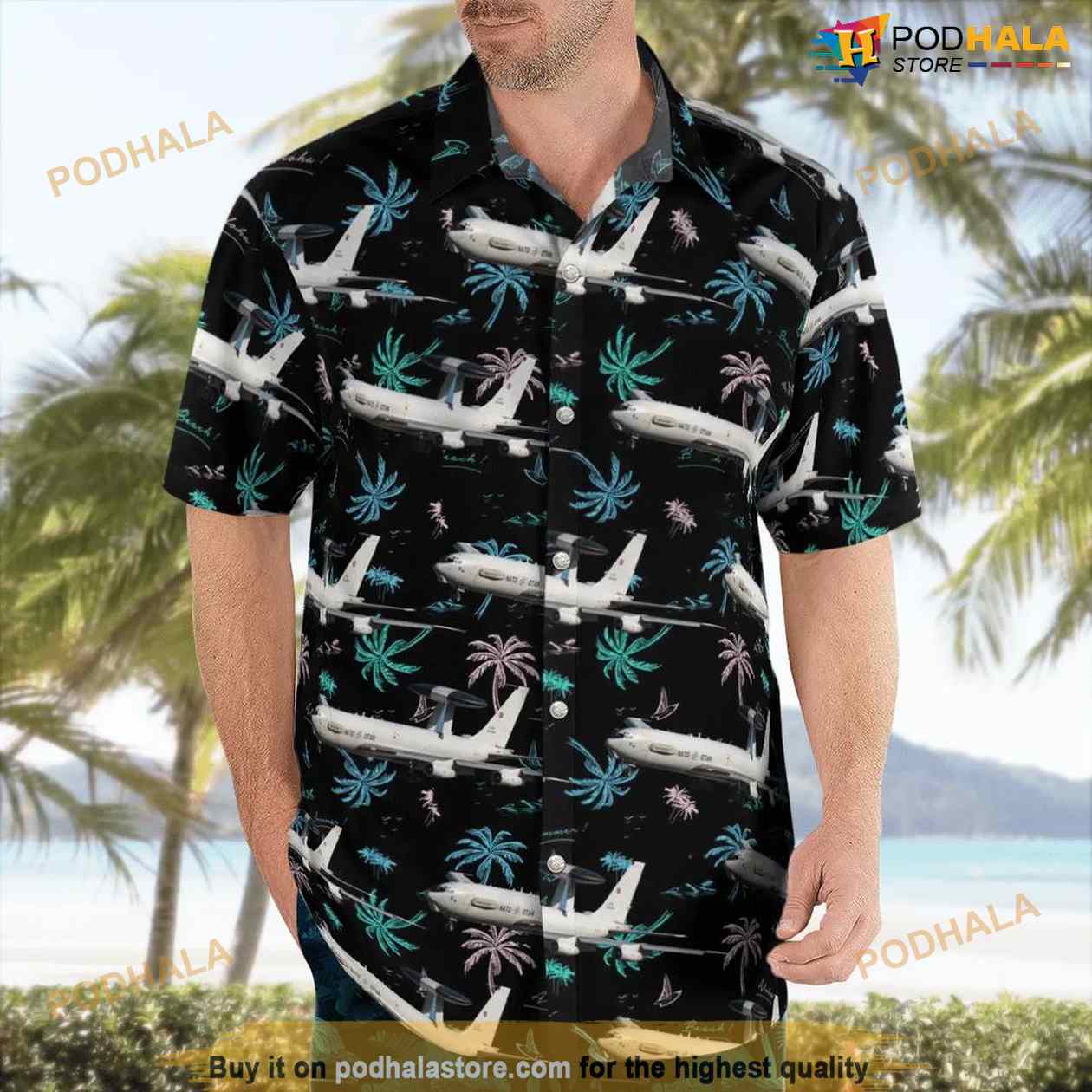Nato Boeing E-3a Sentry (707-300) Hawaiian Shirt Outfit Nato Boeing E-3a Sentry (707-300) Hawaiian Shirt Outfit