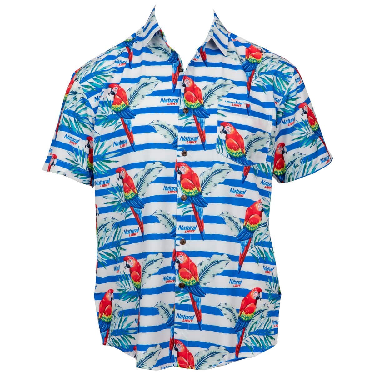 Natural Light Beer Funny Hawaiian Shirt Bird Pattern Natural Light Beer Funny Hawaiian Shirt Bird Pattern
