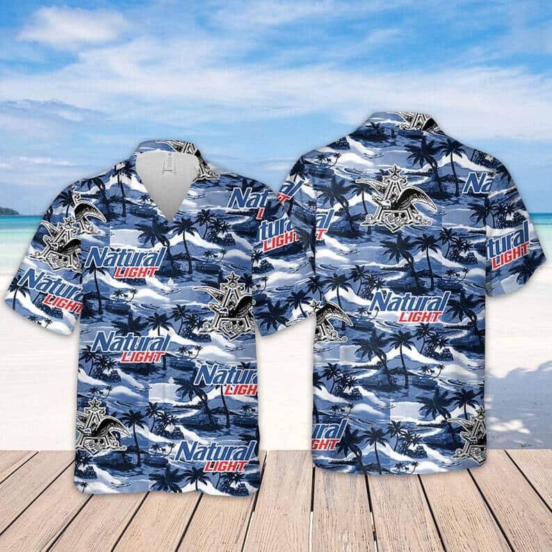 Natural Light Funny Hawaiian Shirt Island Pattern Beach Lovers Gift Natural Light Funny Hawaiian Shirt Island Pattern Beach Lovers Gift
