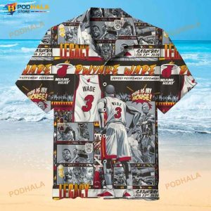 Nba Dwyane Wade 3D Funny Hawaiian Shirt