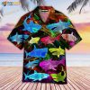 Neon Glowing Shark 3D Funny Hawaiian Shirt