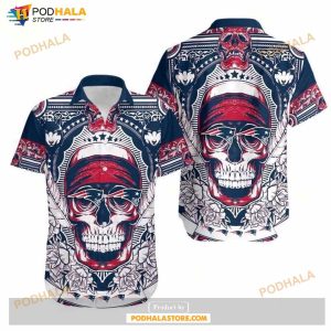 New England Patriots Skull NFL Gift For Fan Hawaii Shirt Summer Collections